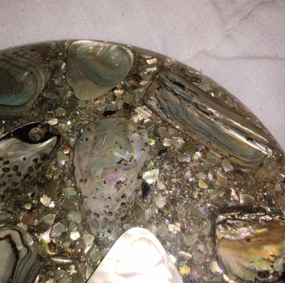 Trivet Hot Plate Shells Pacific Ocean Hyler Enterprises California Mid Century - Picture 5 of 12